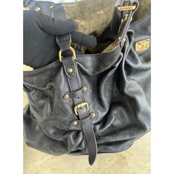 Louis Vuitton Mahina XL Black Monogram Hobo Bag in Leather – Made in Italy - Picture 11 of 11